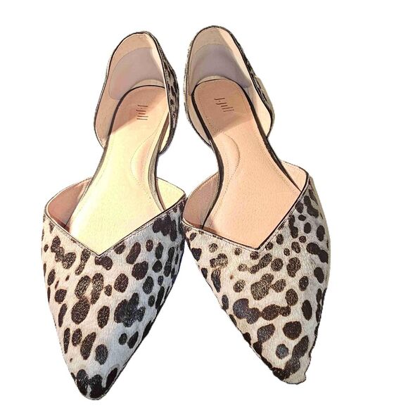 J Jill‎ Womens Leopard Mirabelle Dorsay Flats Shoes 10 - Picture 1 of 8